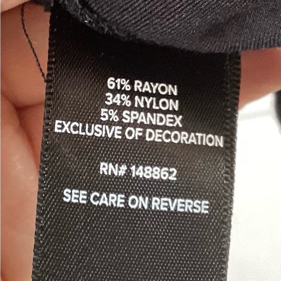 Torrid Black Ponte Lace-Up Pencil Skirt Shaping Size 4X - Picture 6 of 6